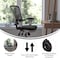 Flash Furniture Black Mesh Multifunction Chair - Roller Wheels HL-0001-WH-BK-RLB-GG - alternate 8